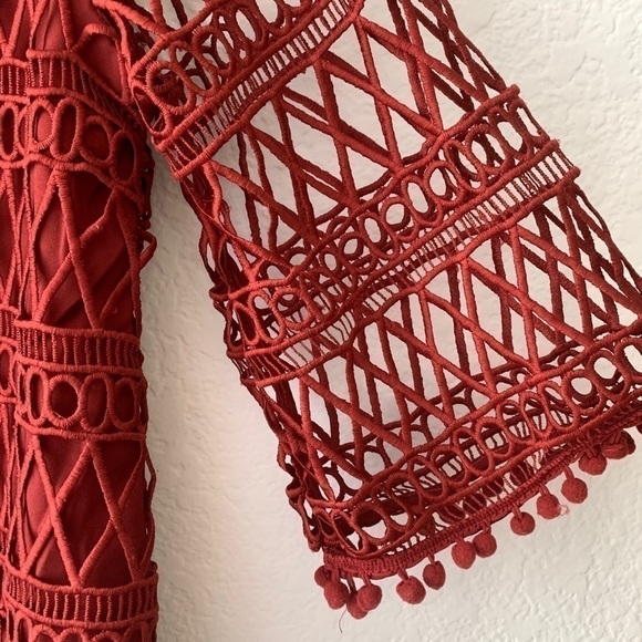 Tularosa Cannes Crochet Lace Long Sleeve Top - Picture 7 of 13